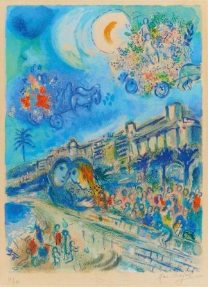 Marc Chagall: Carnaval of Flowers - 1967 wall art