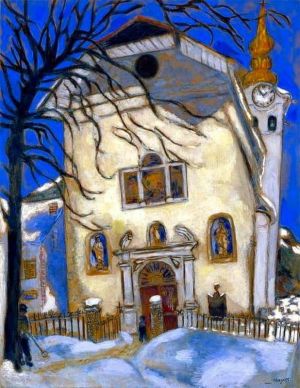 Marc Chagall - Snow-Covered Church, 1927 wall art