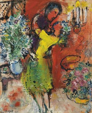 Marc Chagall - Couple Au Chandelier wall art