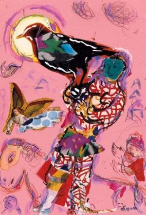 Marc Chagall: Esquisse Pour Oiseleur - 1977 wall art