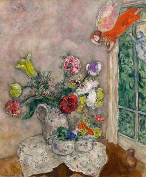 Marc Chagall: La Cruche Aux Fleurs De Printemps (1930) wall art