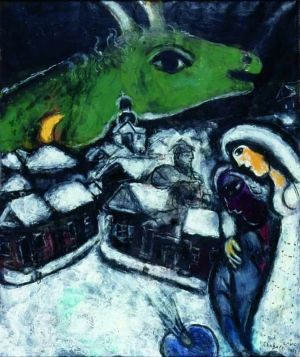 Marc Chagall: Green Night - 1952 wall art