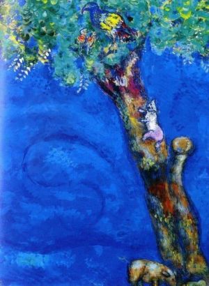 Marc Chagall: The Eagle, Wild Sow, and Cat - 1927 wall art