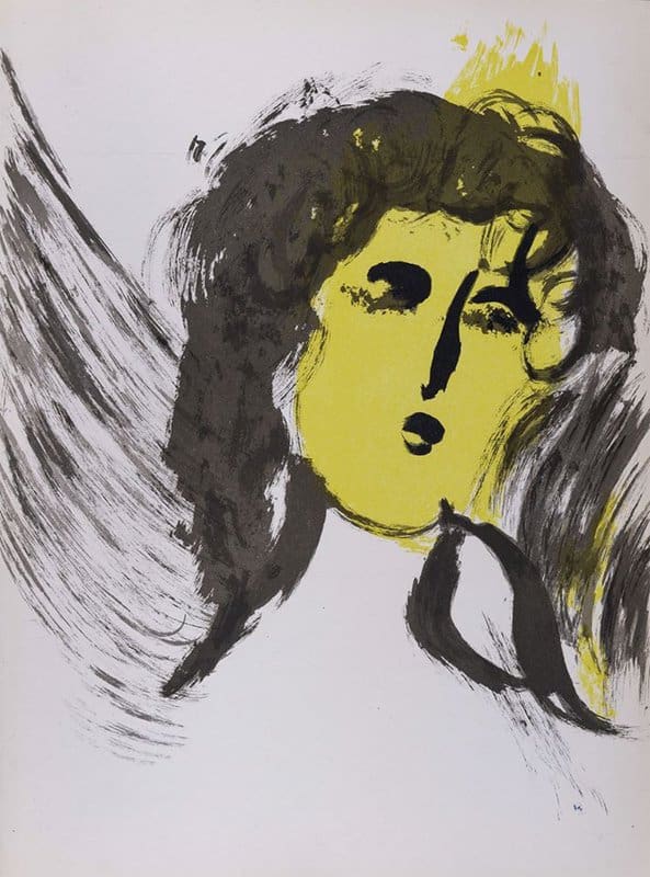 Marc Chagall: Angel from La Bible, 1956 premium reproduction