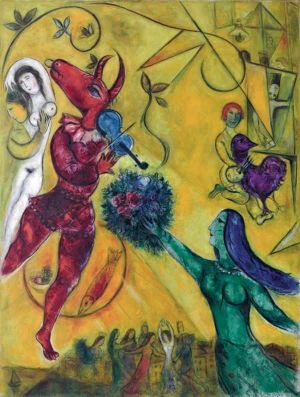 Marc Chagall: La Danse - A Symphony of Color and Imagination wall art