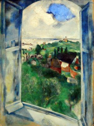 Marc Chagall: 'La Fenetre Sur L Ile De Brehat' (1924) wall art