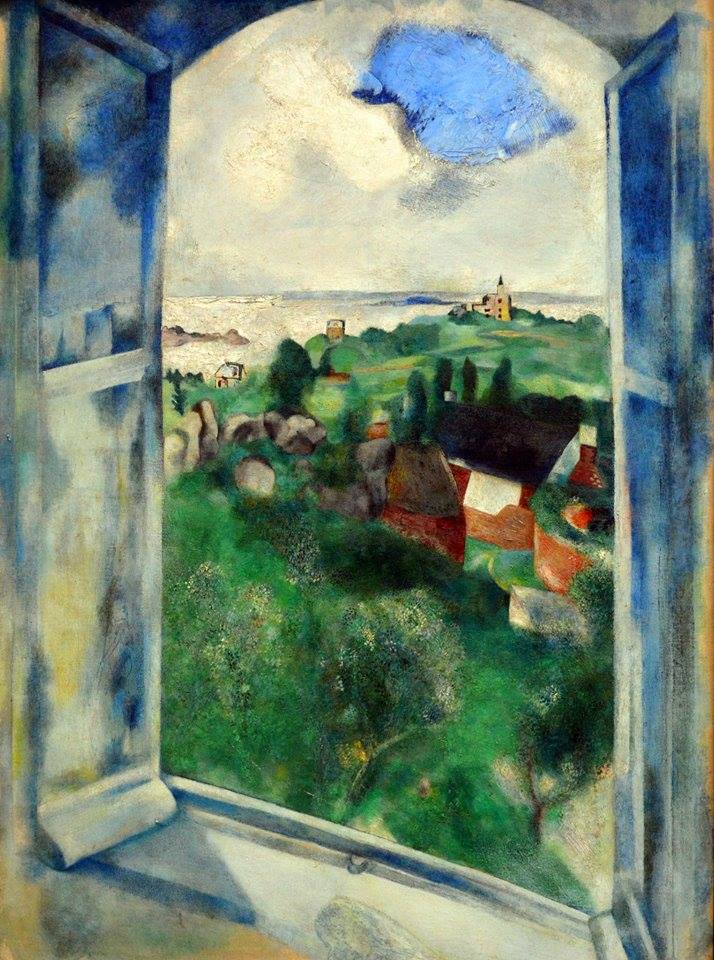 Marc Chagall: 'La Fenetre Sur L Ile De Brehat' (1924) premium reproduction