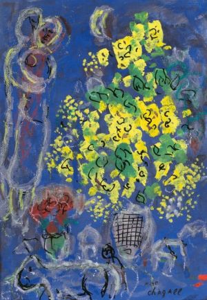 Marc Chagall: Le Bouquet Jaune (The Yellow Bouquet) wall art