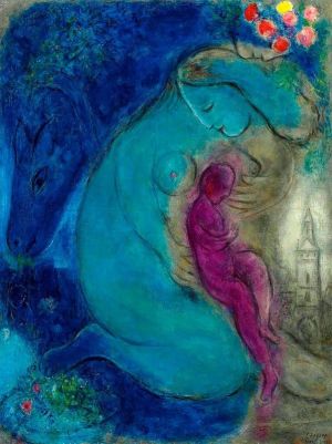 Marc Chagall - Le Quai Aux Fleurs (1953) wall art