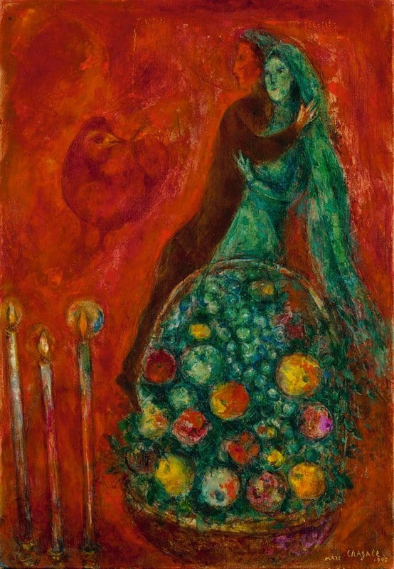 Marc Chagall: Les Fruits Enchantés, 1945 premium reproduction