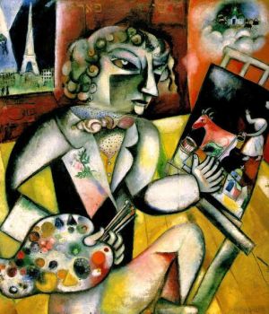 Marc Chagall: Self Portrait With Seven Fingers wall art