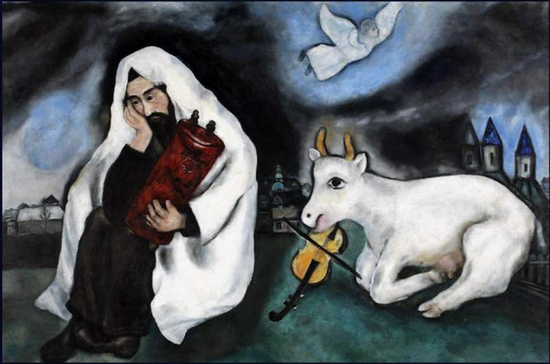 Marc Chagall: Solitude premium reproduction printed or painted