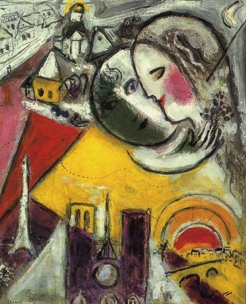 Marc Chagall's Sunday Harmony premium reproduction