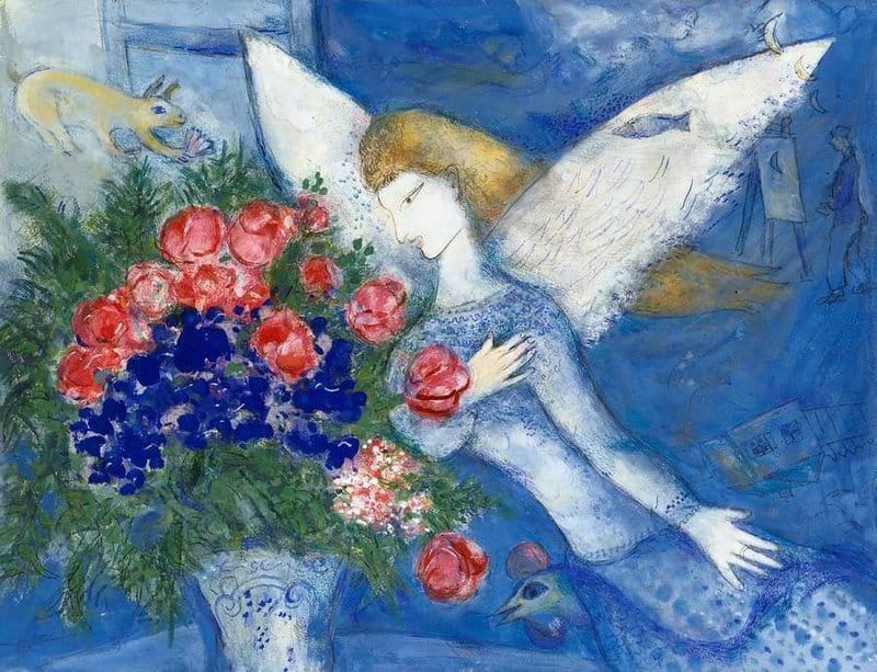Marc Chagall: The Blue Angel, 1930 premium reproduction