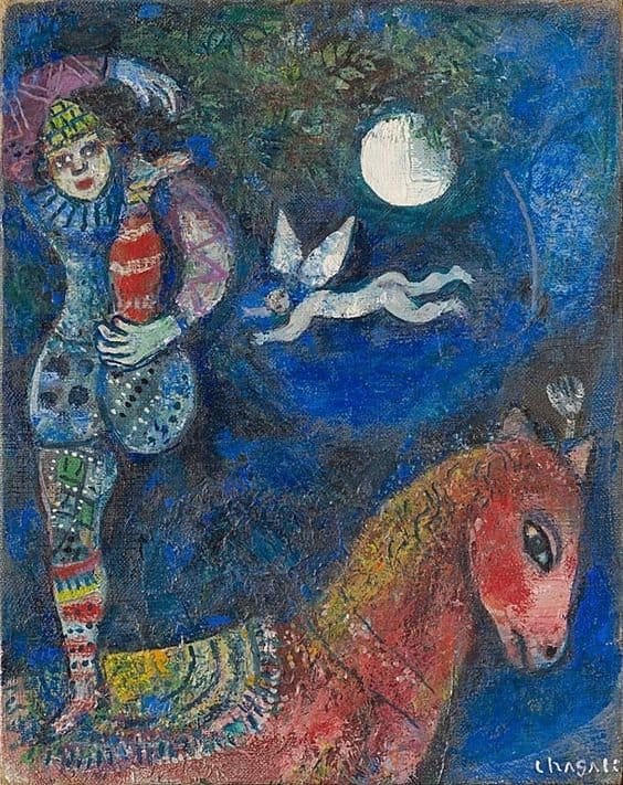 Marc Chagall: The Circus Rider premium reproduction
