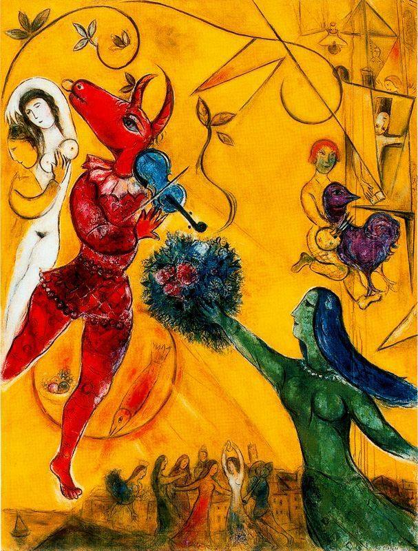 Marc Chagall - The Dance (1951) premium reproduction