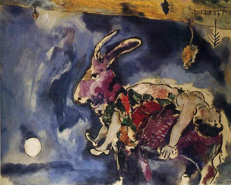 Marc Chagall: The Dream, 1927 premium reproduction