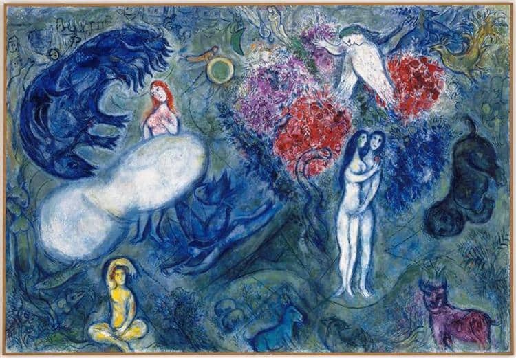 Marc Chagall: The Paradise premium reproduction printed or painted