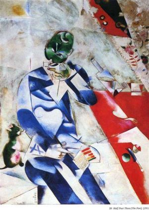 Marc Chagall: The Poet (Half Past Three) wall art