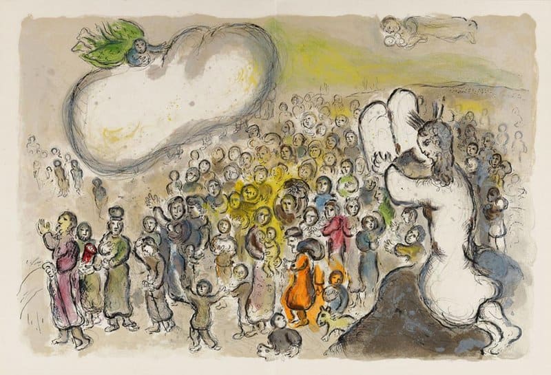 Marc Chagall - The Story of the Exodus premium reproduction printed or painted