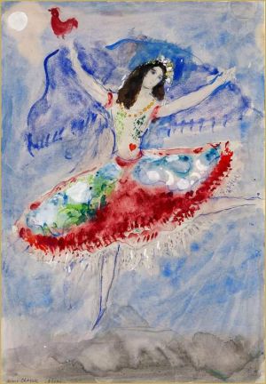 Marc Chagall's Zemphira (1942) – A Vibrant Ballet Vision wall art