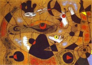 Joan Miró: A Dew Drop Falling From A Bird's Wing wall art