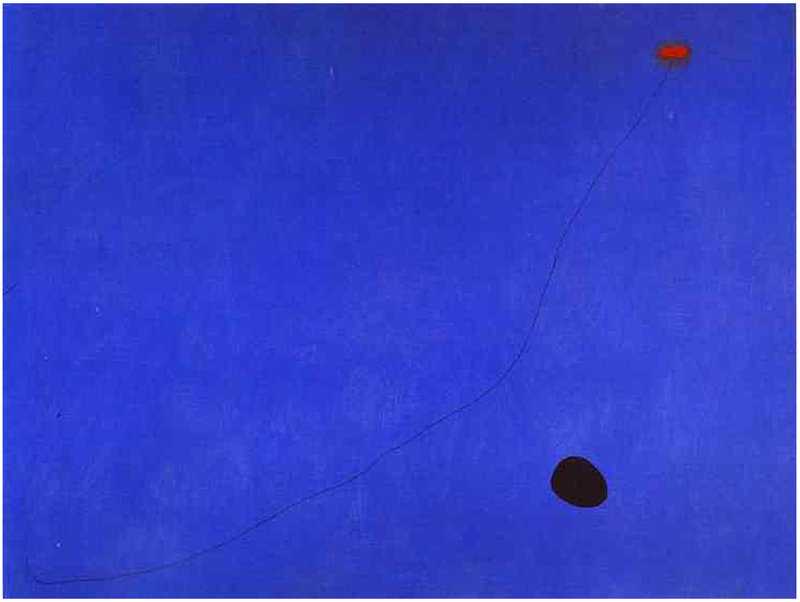 Joan Miró - Bleu III premium reproduction printed or painted