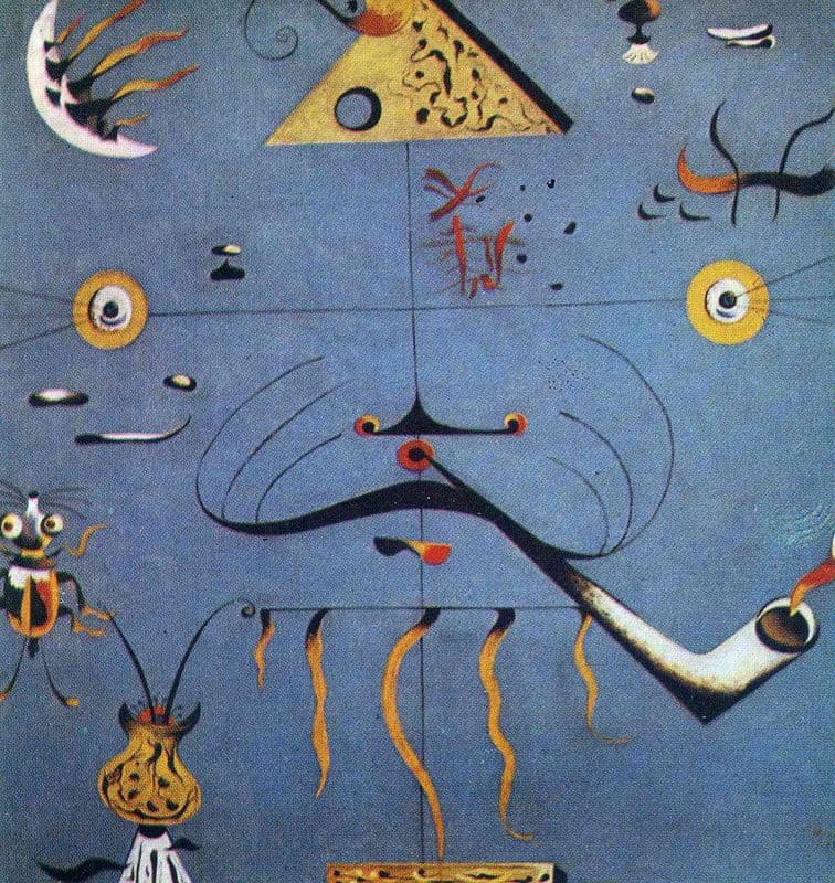 Joan Miró: Catalan Peasant Head premium reproduction printed or painted