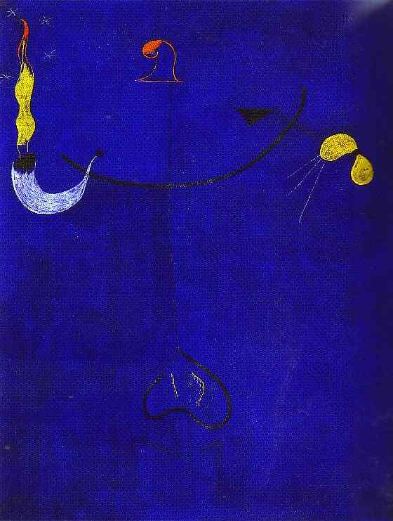 Miro: Catalan Peasant with a Guitar premium reproduction printed or painted