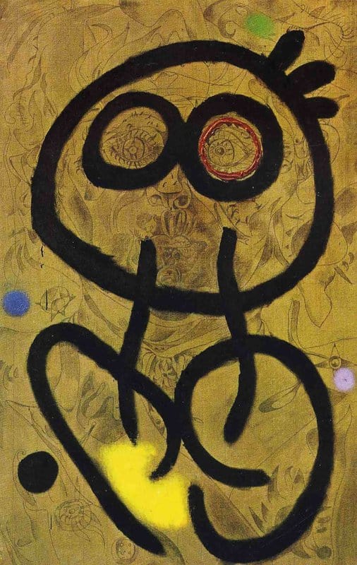 Miro Self-portrait premium reproduction printed or painted