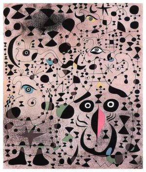 Joan Miró: The Beautiful Bird Revealing the Unknown to a Pair of Lovers wall art