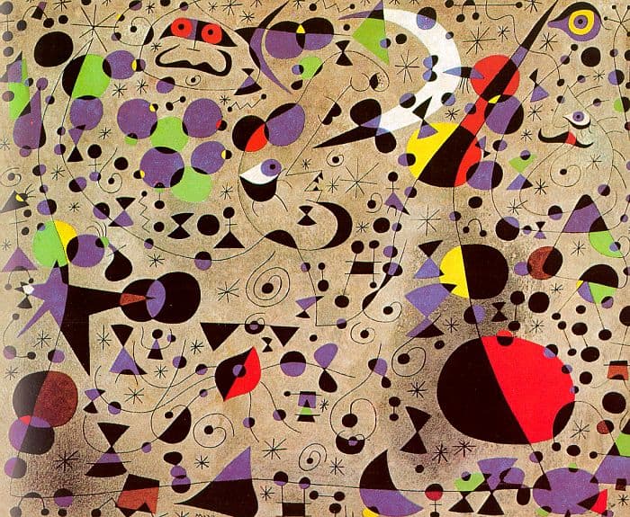 Joan Miró: The Poetess premium reproduction printed or painted