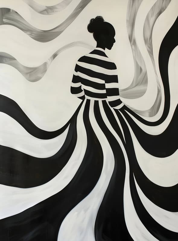 Monochrome Elegance premium reproduction