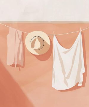 Pastel Serenity: A Study in Minimalism wall art