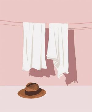 Minimalist Serenity: A Modern Still Life wall art