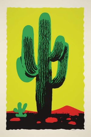 Vibrant Desert Cactus: A Pop Art Exploration wall art
