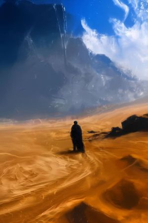 Desert Reflections: A Journey into the Infinite wall art