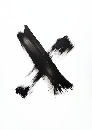 Abstract Brushstroke Expression wall art