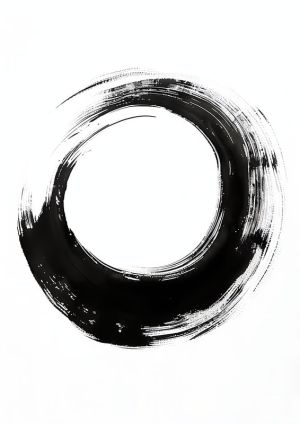 Zen Circle: The Essence of Simplicity wall art