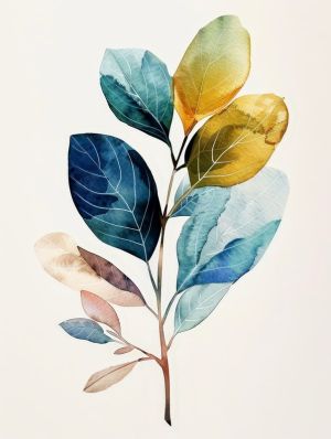 Vibrant Leaf Symphony wall art