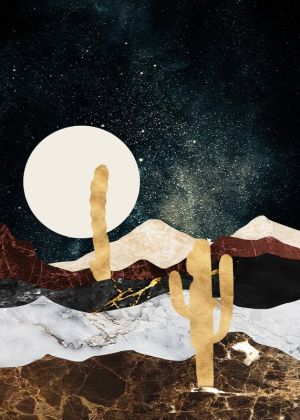 Starlit Desert Collage wall art