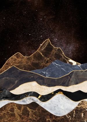 Celestial Mountains: Modern Abstractions wall art