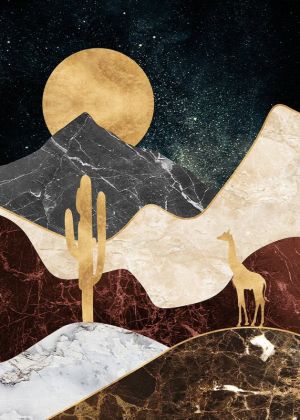 Cosmic Desert Dreamscape wall art