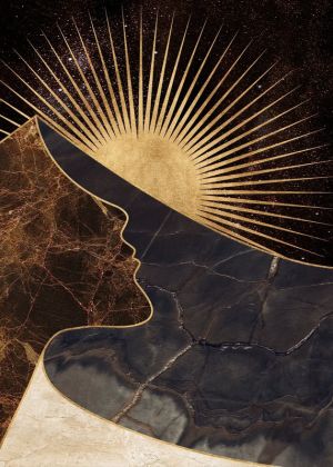 Celestial Reflections: A Modern Art Piece wall art