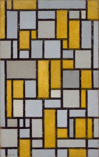 Piet Mondrian: Composition with Grid 1 premium reproduction