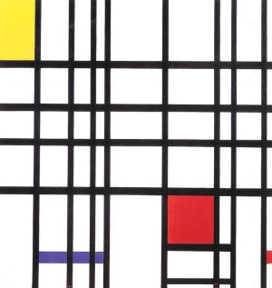 Mondrian Composition With Red Yellow and Blue wall art