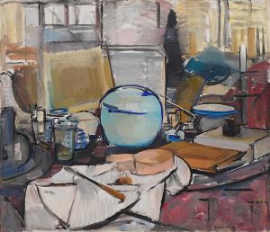 Mondrian's Still Life with Gingerpot wall art