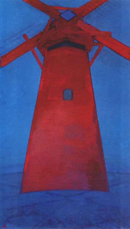 Piet Mondrian: The Red Mill premium reproduction