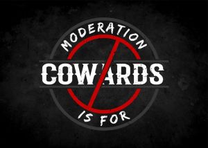 Bold Statement on Moderation wall art