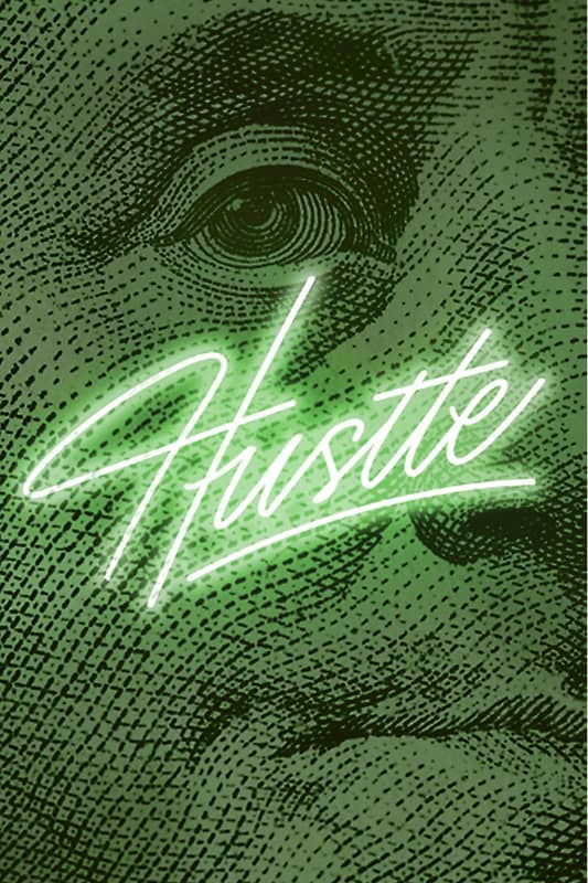Neon Hustle: The Art of Ambition premium reproduction